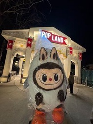 Labubu樂園版鯨魚毛絨大公仔 北京Pop Land
