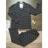 Bộ Pijama Lụa Dài Tay Phù Hợp Cả Nam Và Nữ Bộ Đồ Ngủ Dài Tay Chất Lụa Cao Cấp