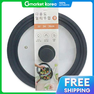 Silicone Wok Lid Silicone Frying Pan Lid 26cm 1 Piece Multi-Purpose Pot Cover