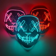 COLDPLAY-👹 Topeng Hantu LED 👹 Topeng Hacker Topeng Joker Topeng Spiderman Halloween Mask Topeng LED 