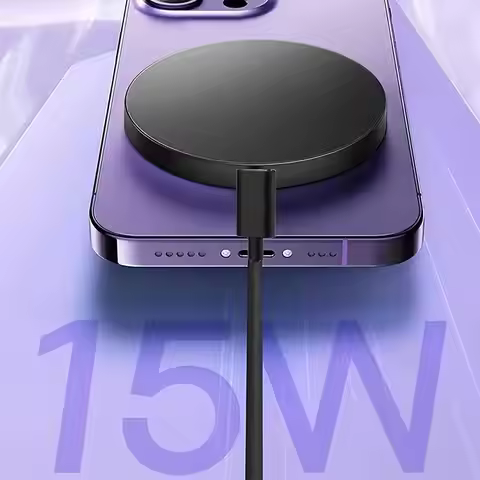 15W Magnetic Wireless Charger for Iphone 16 15 14 13 12 11 Pro Max 13Mini Macsafe