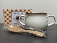 Francfranc SOUP CUP  陶瓷湯碗 連木匙羹
