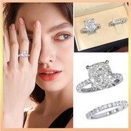 1.8Ct Simulated Princess Cut Diamond Plated Bridal Ring Set