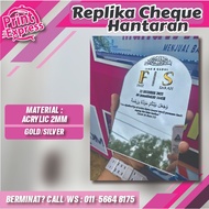 REPLIKA CEK HANTARAN NIKAH l Cek Hantaran Mas Kahwin, Acrylic Engraved Murah