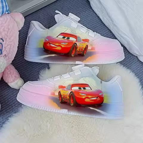 Disney kids cartoon cars princess cute Casual shoes non-slip soft bottom sports shoes for child gift