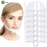 Splash-proof Kitchen Mask - For Catering Hotel Chef Waiter - Plastic Sanitary Mouth Shield - 1/5Pcs 
