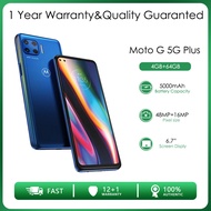 Motorola Moto G 5G Plus XT2075-3ตกแต่งใหม่ปลดล็อกศัพท์4GB RAM 64GB ROM 6.7นิ้ว48MP 4G LTE 5000MAh ศัพท์มือถือ