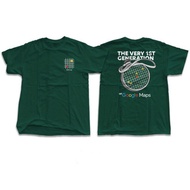 HIJAU Google MAPS DISTRO T-SHIRT BOTTLE GREEN