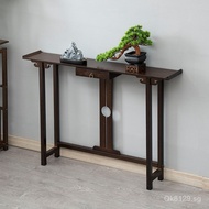 Zen-inspired Wall Decoration2I Corridor Entrance Table Solid Wood New Chinese Style Sideboard Antiqu