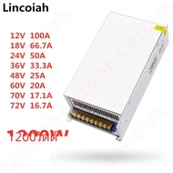 1200W Switching Power Supply DC 12V 18V 24V 36V 48V 60V 70V 72V AC 100-240V SMPS CNC ปรับแรงดันไฟฟ้า