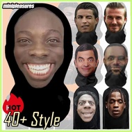3D Face Mask Balaclava Ronaldo Messi Mr Bean Ishowspeed Funny Creative Cosplay Facial Face Masks Men