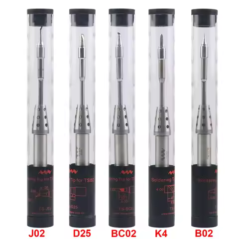 Original TS-B02 J02 D25 BC02 K4 Replacement Solder Iron Tip Bit Head For TS80 TS80P Mini Soldering I