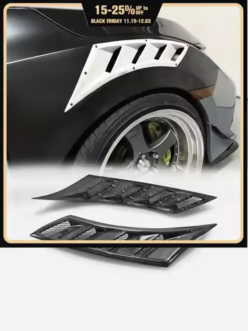 Car-styling For Honda Civic Type R FK8 FK7 EPA Style Carbon Fiber Glass Front Fender Vent Trim For F