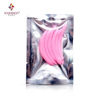 99 pairs / reusable silicone bags pounded pink plastic sticks, size 3