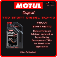 MOTUL TRD SPORT DIESEL ENGINE OIL (4L) 5W40 VL ( FOR DIESEL )