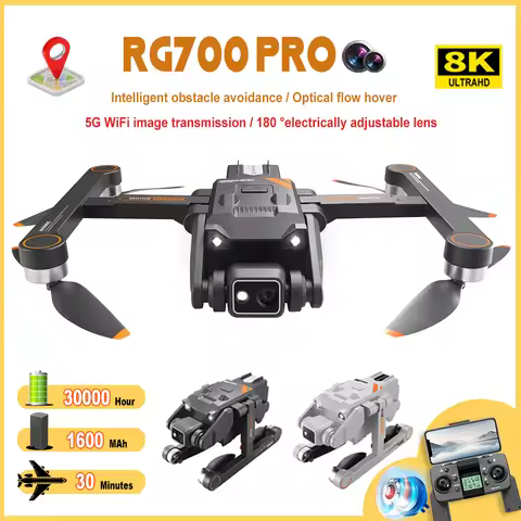 RG700 PRO GPS Drone 8K Dual Camera Aerial Photography UAV 5G Wifi Four-sided Obstacle Light flow Avo