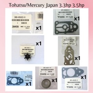 1Set Tohatsu/Mercury Japan Water Pump Impeller Set 3.3hp 3.5hp 2stroke