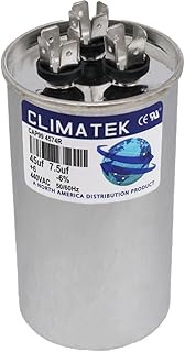 ClimaTek Round Capacitor - fits Carrier # HC98JA047D | 45/7.5 uf MFD 370/440 Volt VAC