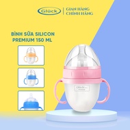 Premium Silicon baby bottle with handle 150ml GB150, 240ml GB240 Gluck Official