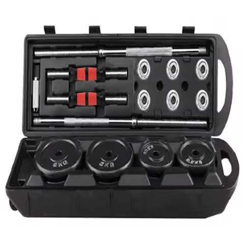 Eco-friendly 50kg Gym Adjustable Weight Dumbbell Set