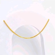 SYG Jewellery Emas 375/9k Rantai Leher Tulang Belut 45 CM