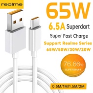 Realme Superdart Usb Type C Cable For Realme Gt2 Pro 8 Neo 2T 2 Narzo 30 Pro 5G 65W 6.5A Vooc Realmi