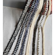 LyNa - [5 meter cord] High quality Tweed felt cord in many models from 1.4cm to 3.5cm wide