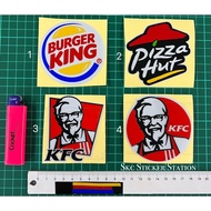 Burger King / KFC / Pizza Hut Sticker Cutting Overlapping Reflective #burgerking #kfc #pizzahut #fas