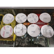 3 Inch Velcro Round Sandpaper – Various Grits (P60, P80, P120, P150, P180, P400)