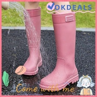 High Tube Rain Boots - PVC & Rubber Waterproof Outdoor Shoes for Women