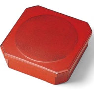 【Direct from Japan】J-kitchens Lacquer Ware Heavy Box, Wooden Cloth, Single Layer, Negoro (1 Pair), 7