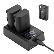 OTREST 2 Pack LP-E6NH Battery and Charger Set, 2250mAh Replacement Batteries for LP-E6NH & Dual USB