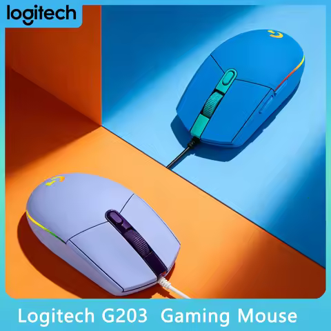 Logitech G203 Gaming Mouse 1ms Response Time 1000Hz Polling Rate