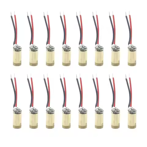 1pc Mini 6V Copper Head Dot Diode Module Adjustable Lasers 4mm Laser diodes 650nm5mw