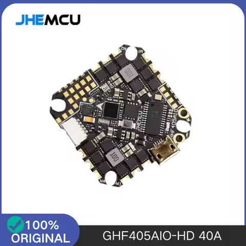 JHEMCU GHF405AIO-HD F405 AIO Flight Controller 40A ESC Dshot600 2-6S Betaflight OSD for Toothpick Mi