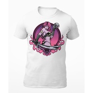 Courageous Pinup Mens With Sword & Skull - Men'S T-Shirt - Mens T-Shirt