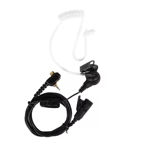Applicable to walkie-talkie MTH600 MTH650 PTT Air Tube Earpiece Mic Headset for Motorola Radio MTH85