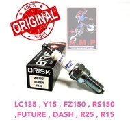 BRISK COPPER RACING SPARK PLUG AR12C RFS150 EX5110 DASH FUTURE RS150 NINJA250 ZXR250 KLX250 LC135 FZ