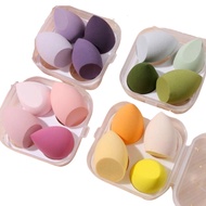 [Top Value]Box of 4 makeup sponges HTD400 box of 4 foundation sponges with sturdy plastic box P0592
