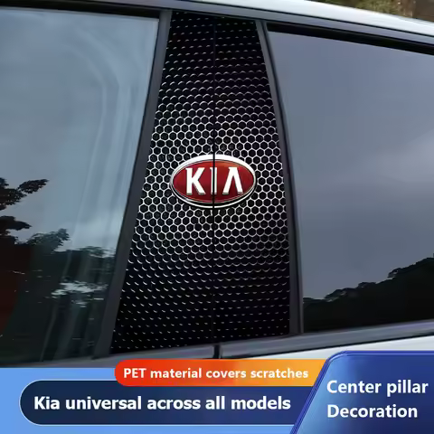 2Pcs Car Center Pillar Sticker Auto B Pillars Protective Film For Kia Sportage Seltos Ceed Sorento C