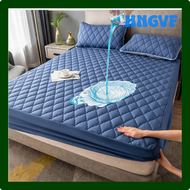 HNGVF 11 Colors Quilted Process Waterproof Mattress Cover Queen Size 180x200cm Sheet Mattress Protector for Single Double Bed Topper VDBRD