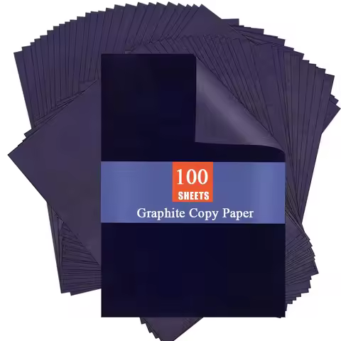 100pcs A4 Graphite Transfer Paper Tracing Painting Sheets Blue Copy Graphite Paper for Drawing Patte