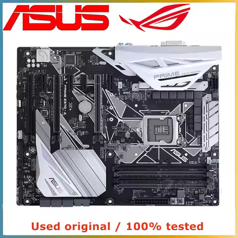 For ASUS PRIME Z370-A Z370A LGA1151 ATX Motherboard Z370 DDR4 M.2 Support 8th 9th Gen Intel CPU