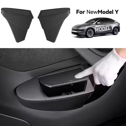 YZ For Tesla Model 3 Y Highland Juniper ABS Car Door Trash Can Storage Box Waterproof Garbage Can Bo