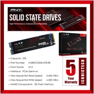 PNY CS3040 XLR8 2TB (2000GB) M.2 NVMe Gen4 x4 SSD M.2 2280 NVME SSD