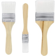 U.S. Art Supply 3 Pack of Variety Size Synthetic Bristle Paint, Chip and Utility Paint Brushes for P