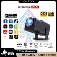 HY320 Projector 4K 390ANSI Native 1080P Wifi6 BT5.0 Android 11 portable Upgrated HY320 pro