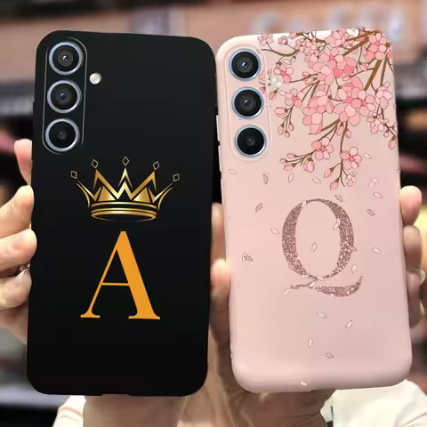 For Samsung Galaxy M54 Case A54 Cute Crown Letters Back Cover Soft Silicone Phone Case For Samsung M