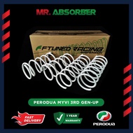 Perodua Myvi 2018 G3 FL Ftuned Comfort Lowered Spring (CLS)