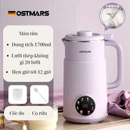 Máy làm sữa hạt chính hãng Ostmars 800ml dành cho trẻ em gia đình đa chức năng nấu cháo nấu nước